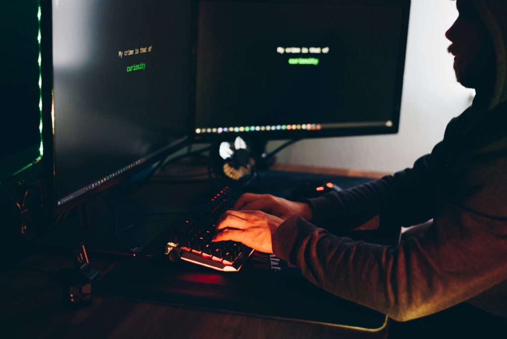 Law firm AI agent security risk assessment on laptop screen